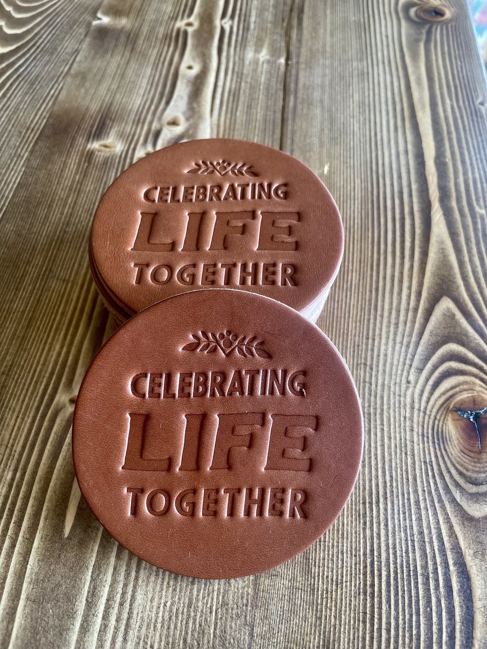 Handcrafted Leather Coaster